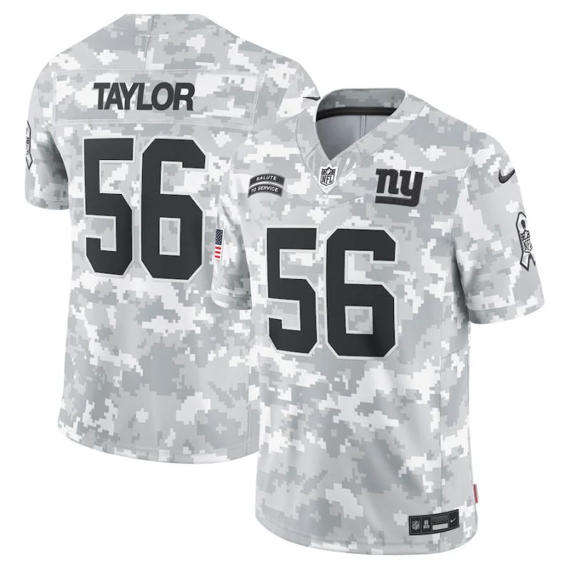 Men New York Giants #56 Taylor Nike Arctic Camo 2024 Salute to Service Limited NFL Jersey->new york giants->NFL Jersey